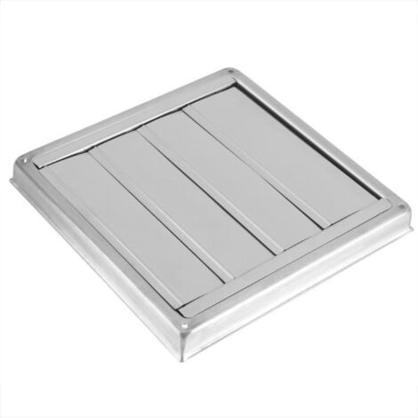 Grille de conduit d' aération carrée Sortie de ventilateur d' extracteur de sèche-linge carré d' aération de mur d' acier