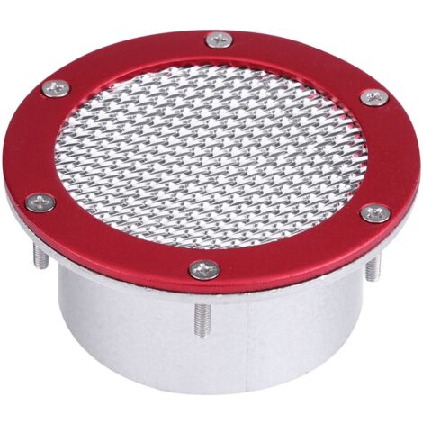 Grille de conduit d'air universelle pour voiture de course, entrée d'aération de pare-chocs pour prise d'air froid (rouge).