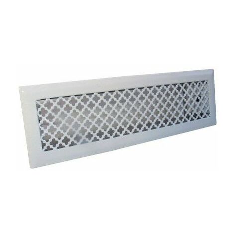Grille de décompression avec précadre de hotte 60 x 195 mm – Pour espaces confinés – Matériaux résistants – Installation facile – DMO