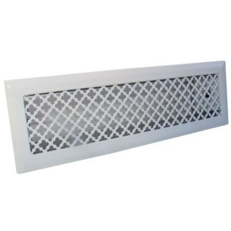 Grille de décompression avec précadre de hotte 60 x 195 mm – Pour espaces confinés – Matériaux résistants – Installation facile – DMO