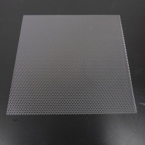 Grille de décoration argent anodisé One 300x300x1.5mm pour moto