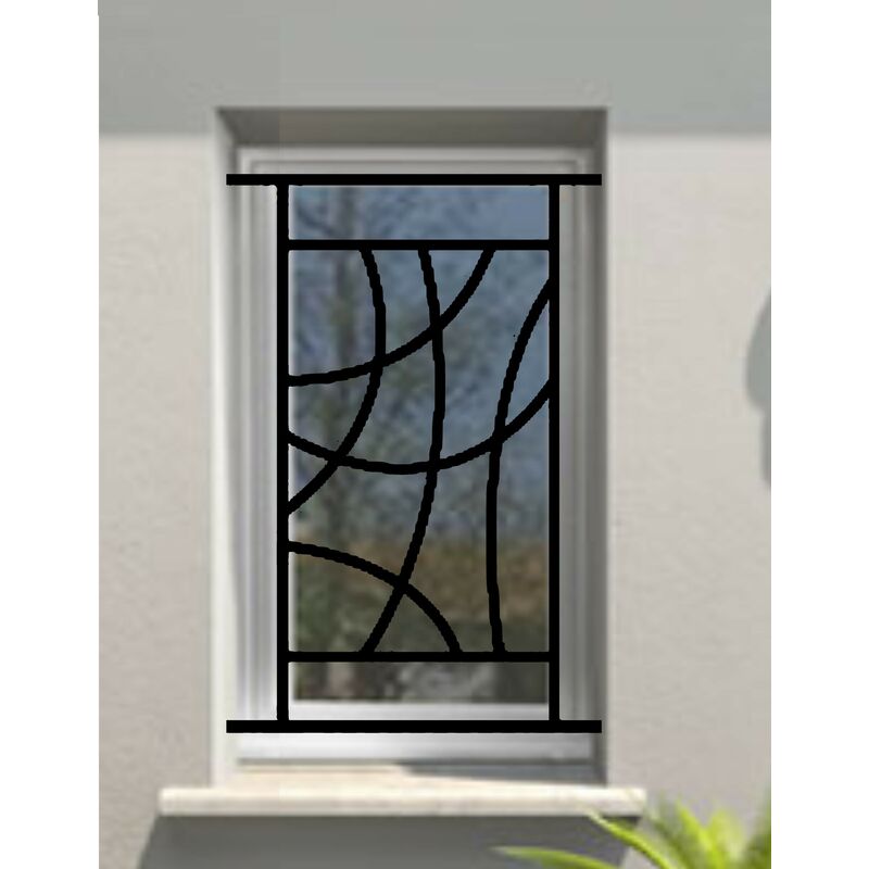 Grille de Defense Arcade pour Fenetre h= 105 cm x l= 60 cm (côte tableau)