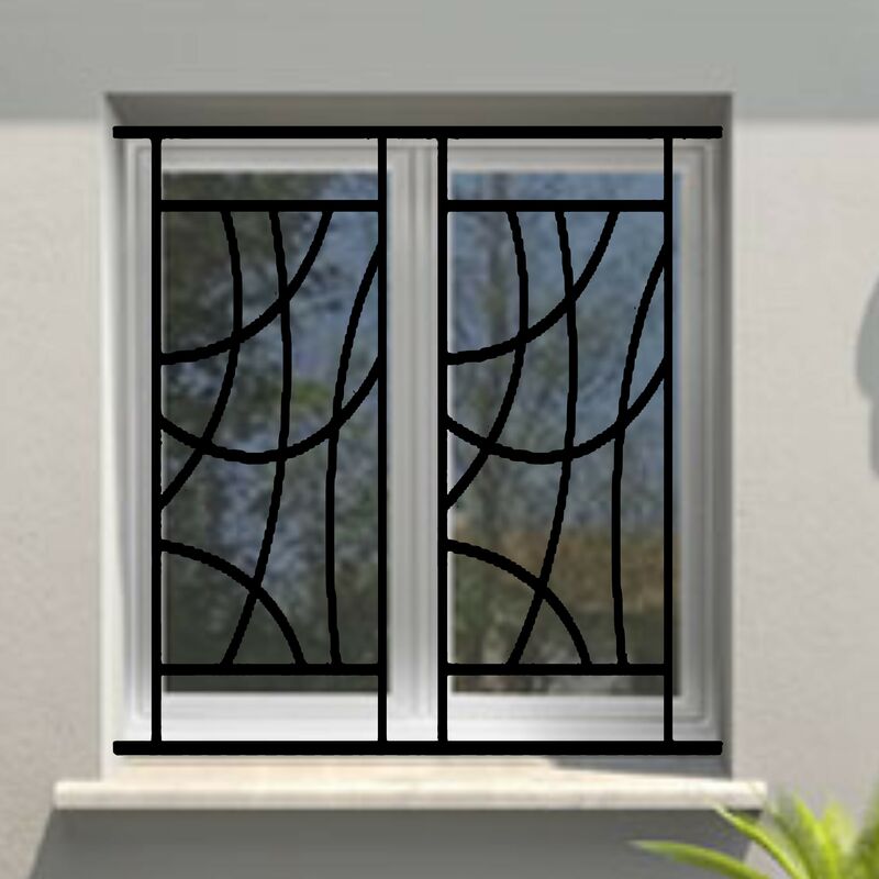 Grille de Defense Arcade pour Fenetre h= 135 cm x l= 140 cm (côte tableau)