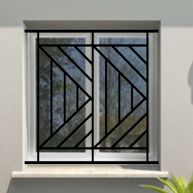 Grille de Defense Isoangle pour Fenetre H= 115 cm x L= 140 cm (côte tableau)
