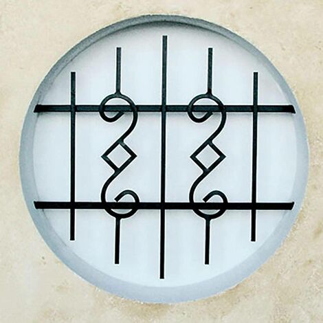 Grille de Defense Nectra diametre 100 cm pour Fenetre ronde (côte tableau)