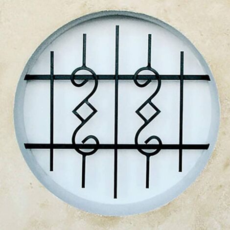 Grille de Defense Nectra diametre 70 cm pour Fenetre ronde (côte tableau)