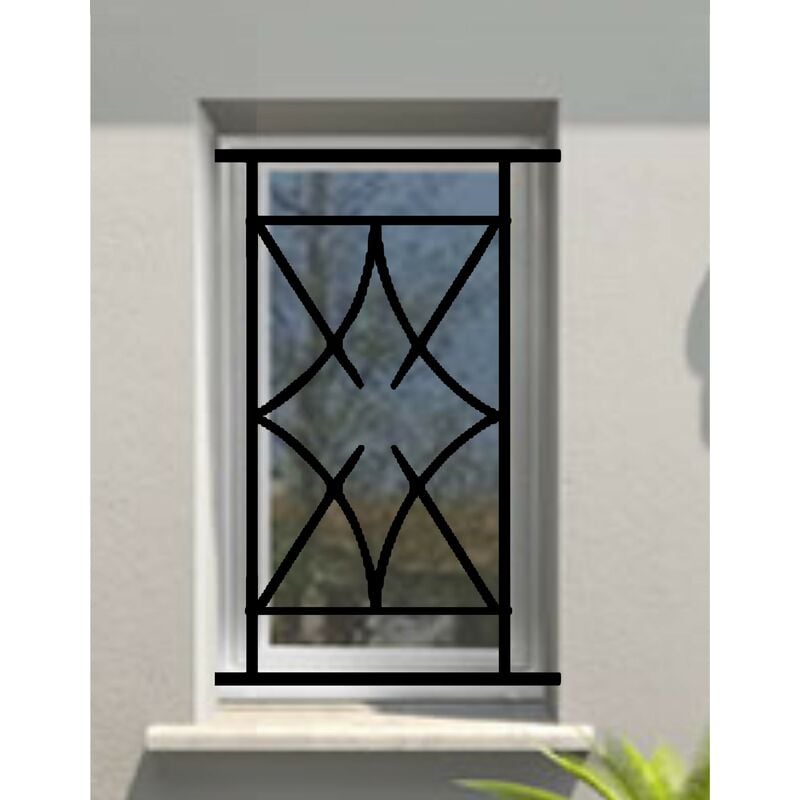 DMS - Grille de Defense Nora pour Fenetre h= 135 cm x l= 80 cm (côte tableau)