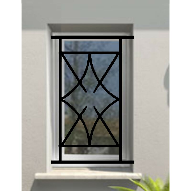 DMS - Grille de Defense Nora pour Fenetre h= 115 cm x l= 80 cm (côte tableau)