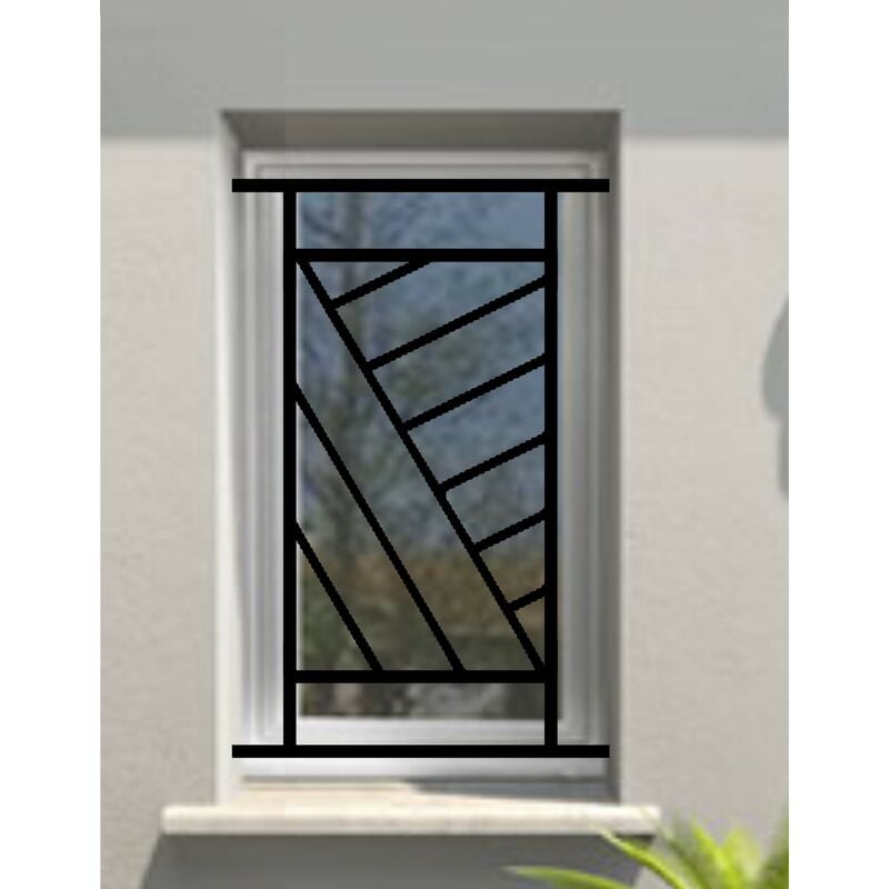 DMS - Grille de Defense Omega pour Fenetre h= 105 cm x l= 60 cm (côte tableau)