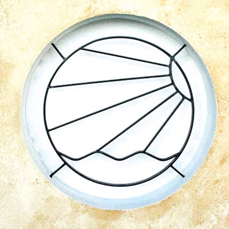 Grille de Defense Solazur diametre 70 cm pour Fenetre ronde (côte tableau)