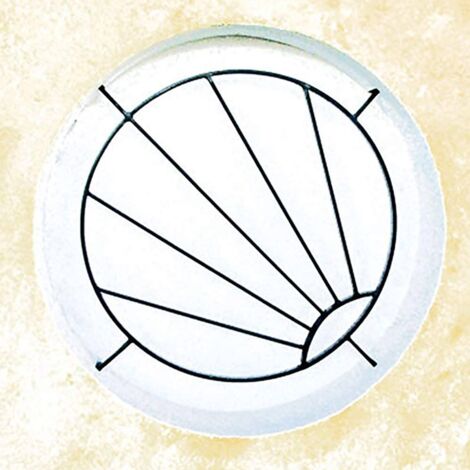 Grille de Defense Soleil diametre 60 cm pour Fenetre ronde (côte tableau)