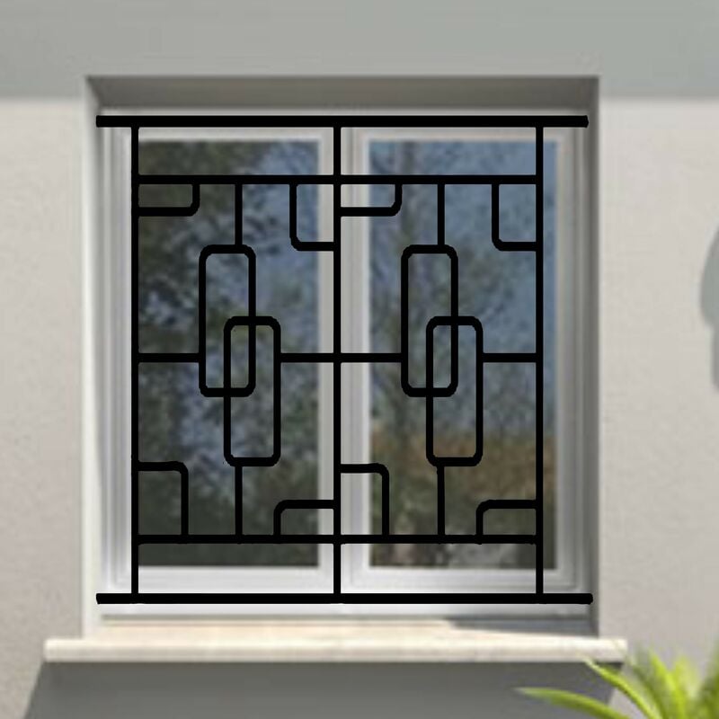 Grille de Defense Structural pour Fenetre h= 105 cm x l= 100 cm (côte tableau)