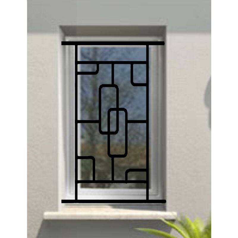 Grille de Defense Structural pour Fenetre h= 105 cm x l= 60 cm (côte tableau)