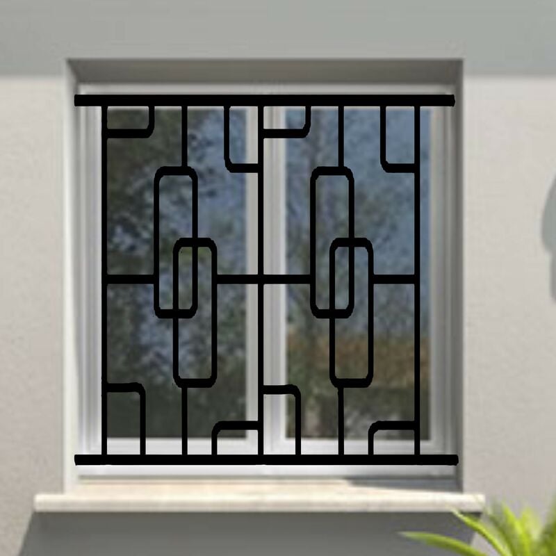 Grille de Defense Structural pour Fenetre h= 95 cm x l= 140 cm (côte tableau)
