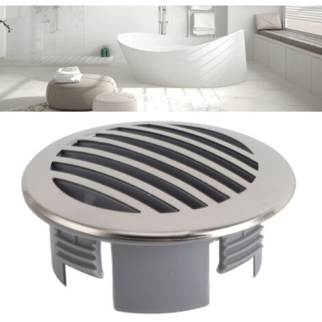 Grille de Drain pour Sol en Acier Inoxydable, Recouvrement de Drain de Salle de Bain et Toilette avec Design Circulaire pour Évacuation Efficace et Anti-Odeurs