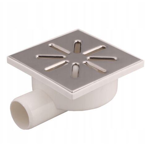 Grille de drainage 15x15cm Drain latéral Ø50 AQUER