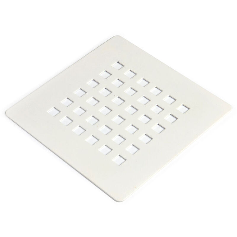 Iperbriko - Grille de drainage de douche en acier inoxydable blanc