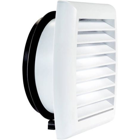 Grille de façade plastique - GRILLE EXT NON ACOUST Ø 125