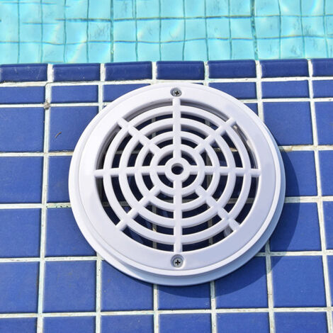 Grille de Fond de Drain Principale 203mm ABS Rond pour Piscine et Parc Aquatique