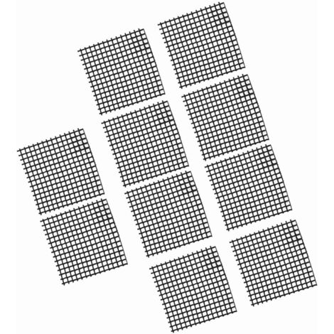 Grille de Fond pour Pots de Fleurs Plastique 5x5cm - Lot de 10 Grilles Anti-Fuite et Respirantes pour Horticulture et Bonsaï