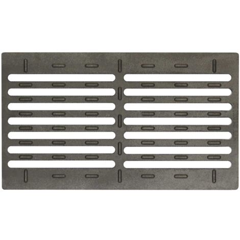Grille de foyer en fonte 210 x 360 mm – Évacuation des cendres – Compatible poêles et inserts à bois – 5 kg – Pisla