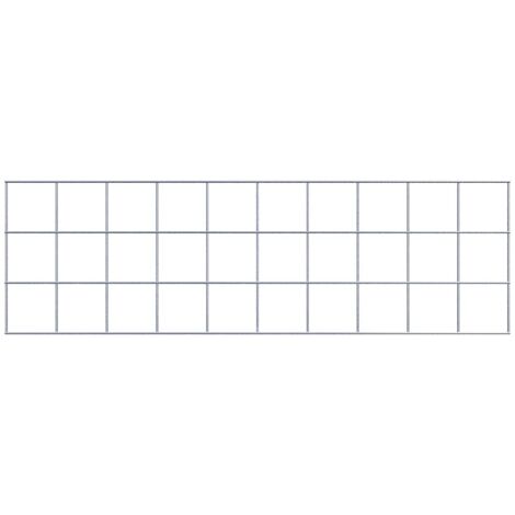 Grille de Gabion à l’unité - Dimensions: 100 cm x 30 cm - mailles de 10 x 10 cm - Made in Germany