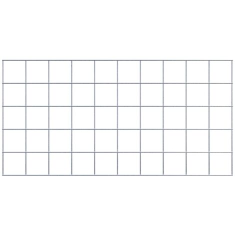 Grille de Gabion à l’unité - Dimensions: 100 cm x 50 cm - mailles de 10 x 10 cm - Made in Germany