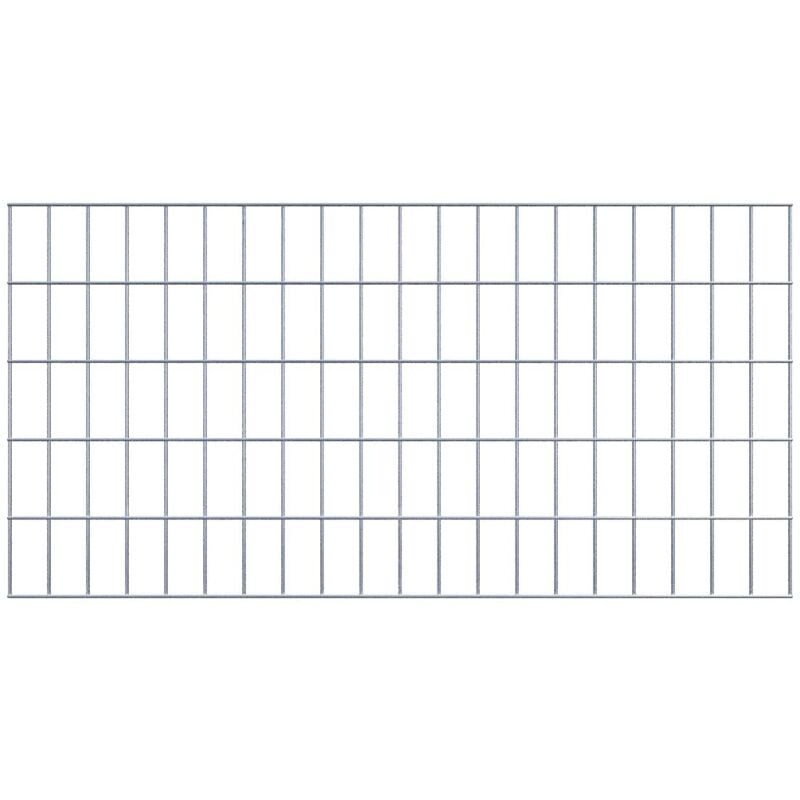 Grille de Gabion à l'unité - Dimensions: 100 cm x 50 cm - mailles de 5 x 10 cm - Made in Germany