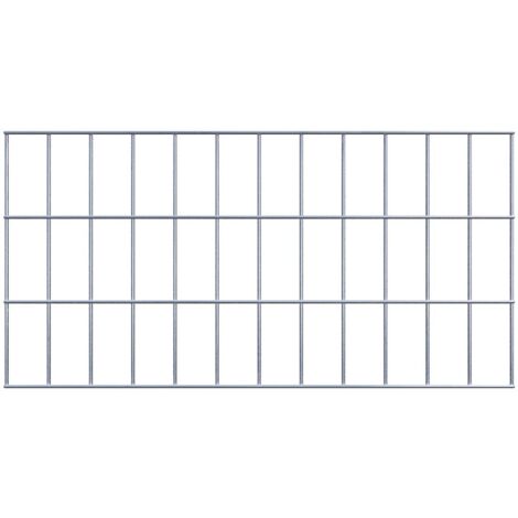 Grille de Gabion à l’unité - Dimensions: 60 cm x 30 cm - mailles de 5 x 10 cm - Made in Germany