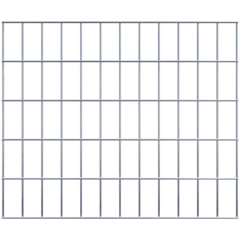 Grille de Gabion à l’unité - Dimensions: 60 cm x 50 cm - mailles de 5 x 10 cm - Made in Germany