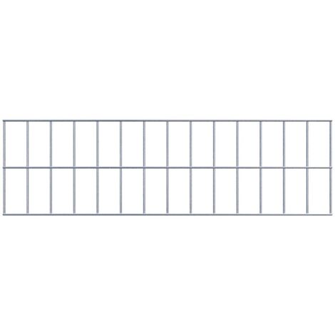 Grille de Gabion à l’unité - Dimensions: 70 cm x 20 cm - mailles de 5 x 10 cm - Made in Germany