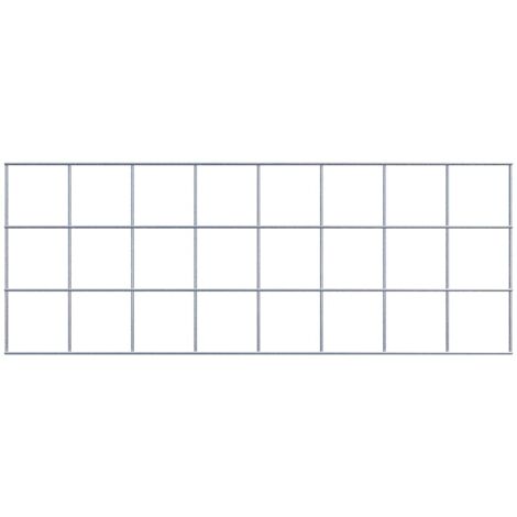 Grille de Gabion à l’unité - Dimensions: 80 cm x 30 cm - mailles de 10 x 10 cm - Made in Germany