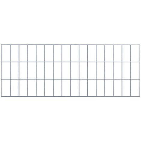 Grille de Gabion à l’unité - Dimensions: 80 cm x 30 cm - mailles de 5 x 10 cm - Made in Germany