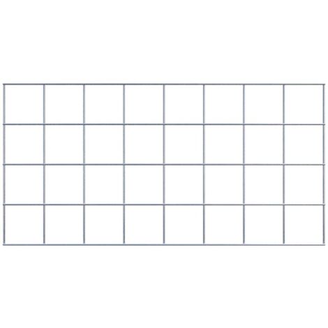 Grille de Gabion à l’unité - Dimensions: 80 cm x 40 cm - mailles de 10 x 10 cm - Made in Germany