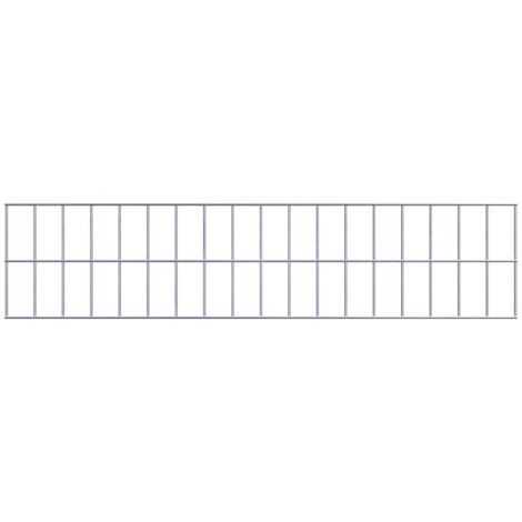 Grille de Gabion à l’unité - Dimensions: 90 cm x 20 cm - mailles de 5 x 10 cm - Made in Germany