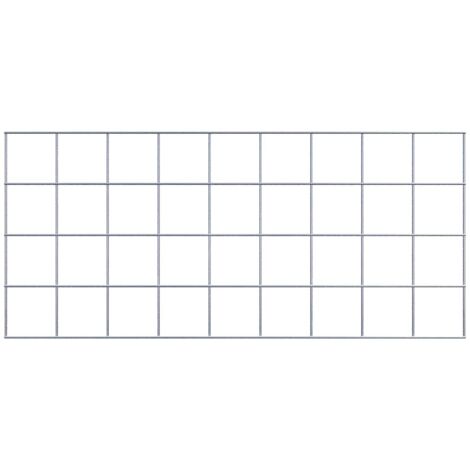 Grille de Gabion à l’unité - Dimensions: 90 cm x 40 cm - mailles de 10 x 10 cm - Made in Germany