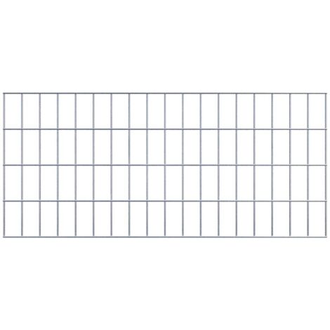 Grille de Gabion à l’unité - Dimensions: 90 cm x 40 cm - mailles de 5 x 10 cm - Made in Germany