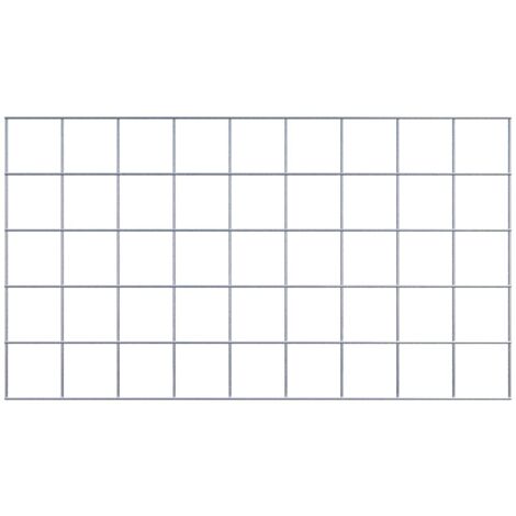 Grille de Gabion à l’unité - Dimensions: 90 cm x 50 cm - mailles de 10 x 10 cm - Made in Germany