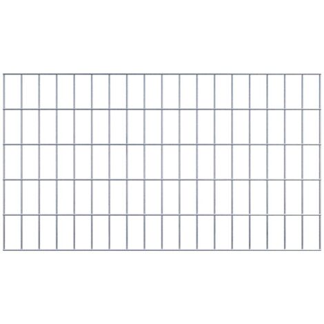Grille de Gabion à l’unité - Dimensions: 90 cm x 50 cm - mailles de 5 x 10 cm - Made in Germany