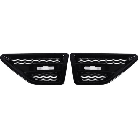 Grille de garniture de ventilation latérale avant gauche droite, noir brillant, décoration en maille de voiture de remplacement pour Freelander 2 LR2
