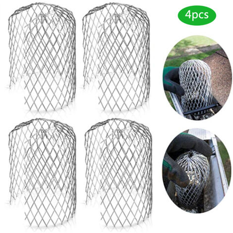 Grille de Gouttière en Aluminium Léger - Filtre à Feuilles pour Descente d'Eau Pluviale