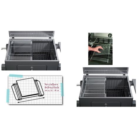 Grille de gril principale Tepro 8570 pour 28x39-50cm avec système de grille à insertion centrale
