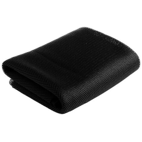 Grille de haut-parleur en tissu anti-poussière pour haut-parleur stéréo - 140 x 50 cm - Noir