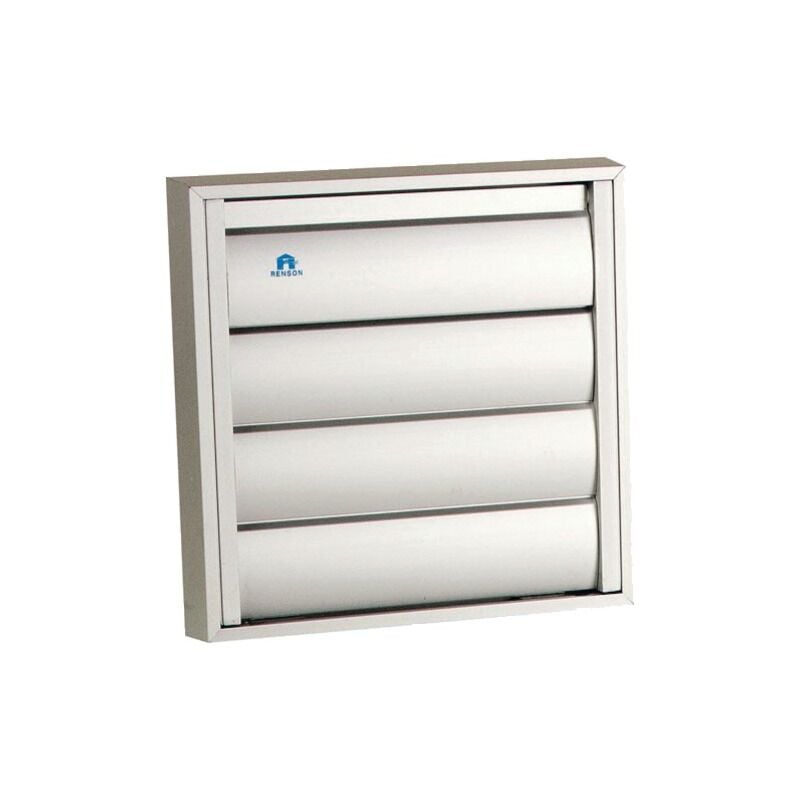 Renson - Grille de hotte 210x210mm aluminium gris RAL9006 10114