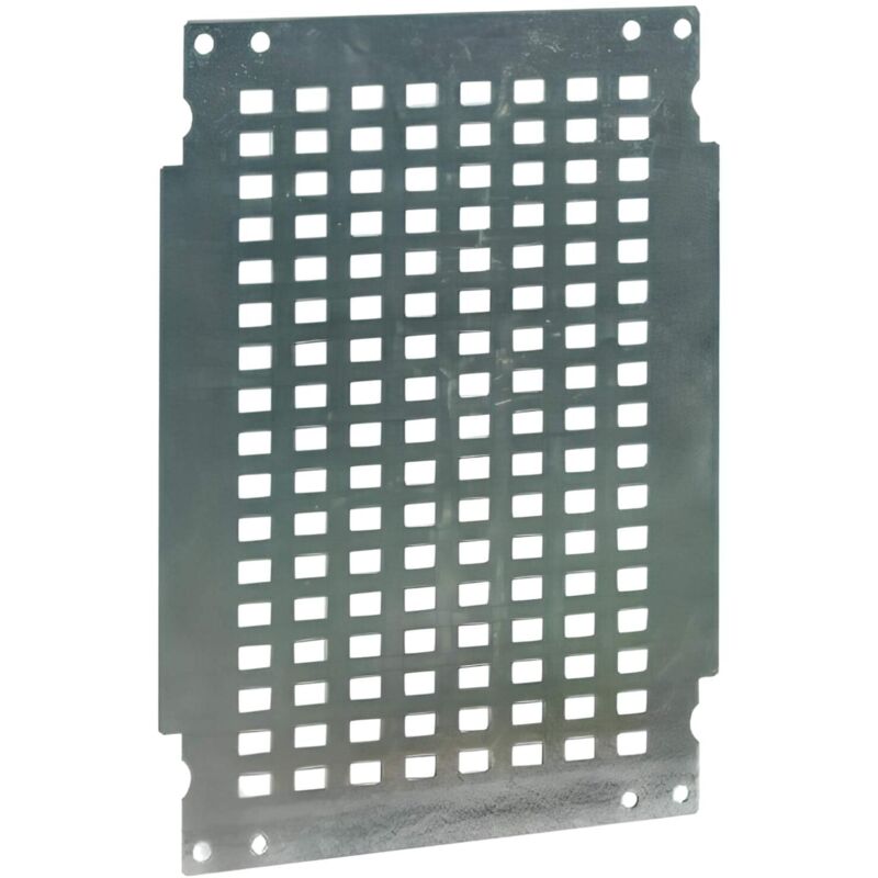 Grille De Montage Perforée En Acier Galavnisé Pour Coffret 500mmx400mm Polyester Ip66 Ide