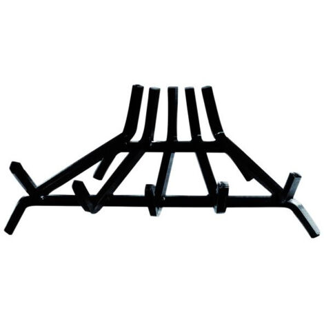 Grille de porte-wood en acier, 5 barres triangulaires, 45x34x16H