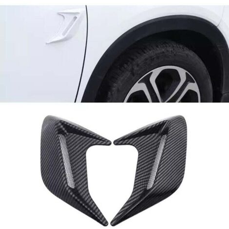 Grille de Prise d'air de Voiture 1 Paire Voiture Modified Shark Gill Simulation Air Outlet Côté Ventilateur Hotte Air Entrée Flux