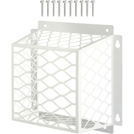 Grille de protection anti-oiseaux blanche 775 pouces 1 couvercle de protection ventilateur d'extraction pour empêcher les animaux d'entrer