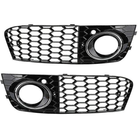 Grille de protection antibrouillard avant pour Audi A4 B8 (2009-2012) - Grille nid d'abeille