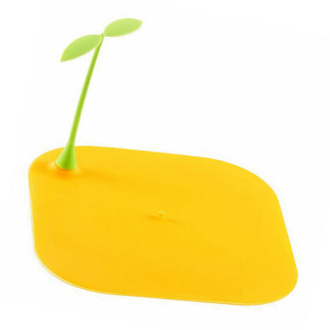 [Grille de Protection] Drain Mat Silicone Cute Design Odor Proof Anti Slip for Kitchen Bathroom 15x15cm 40g
